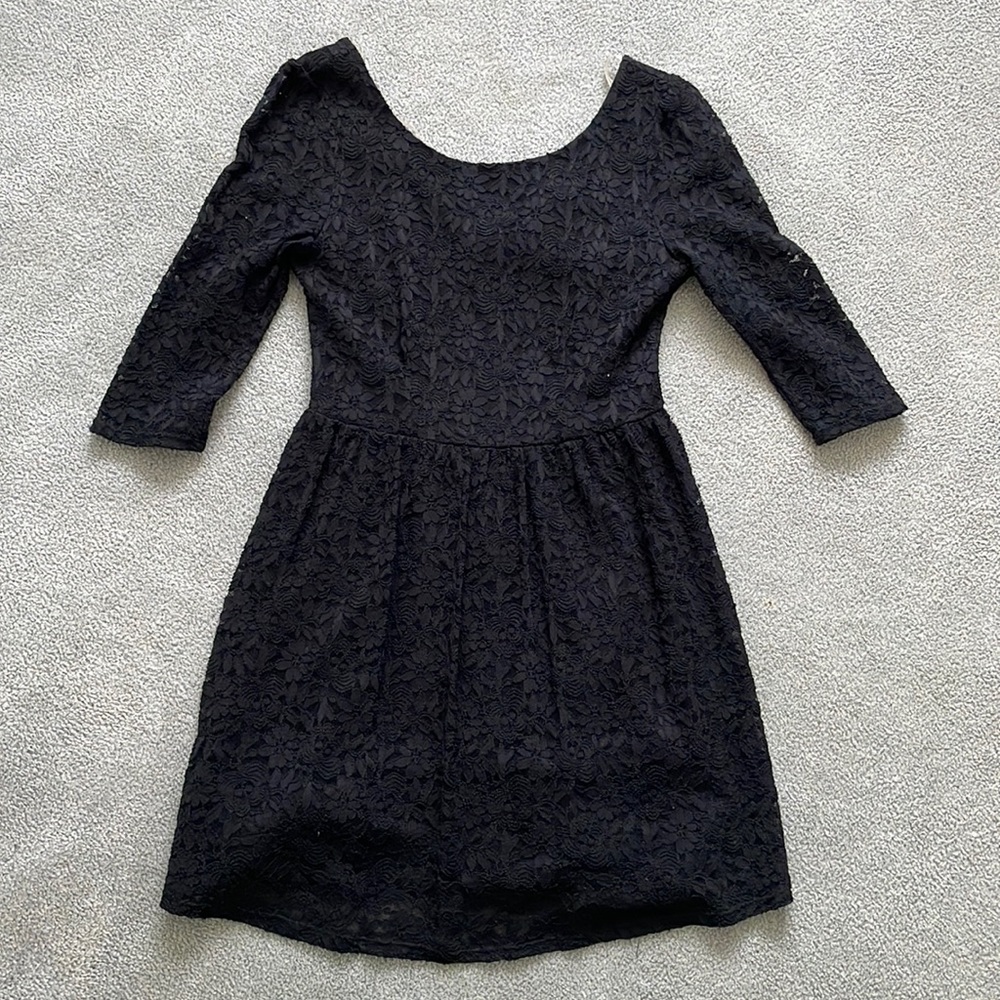 Black lace dress